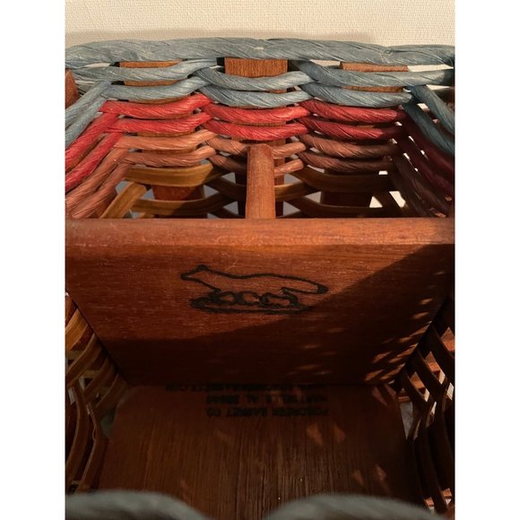 Fox Creek Basket Co. Hartselle Al. Utensil Holder  Hand Woven  #870 - Picture 4 of 5